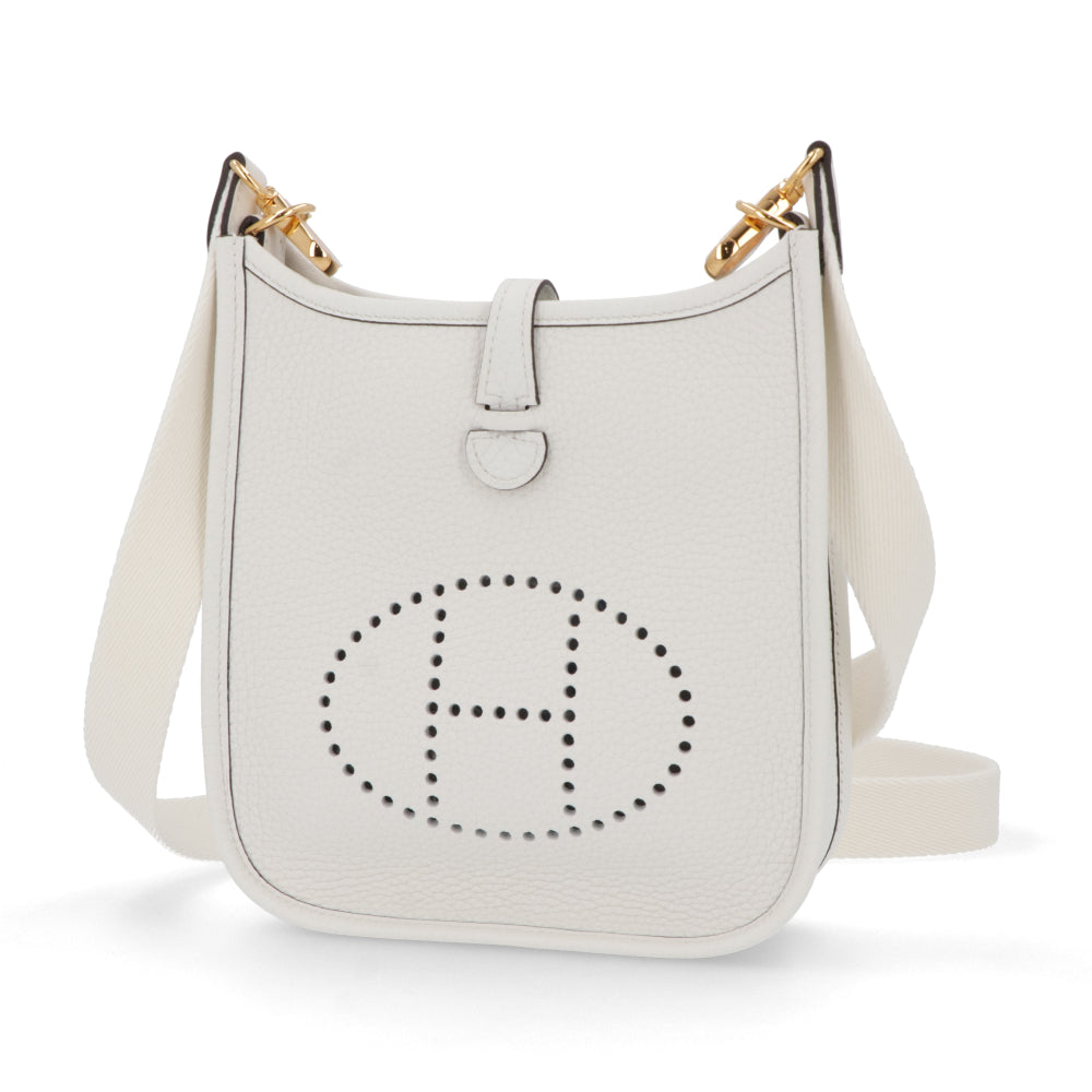 HERMES エヴリンTPM ニューホワイト ゴールド金具