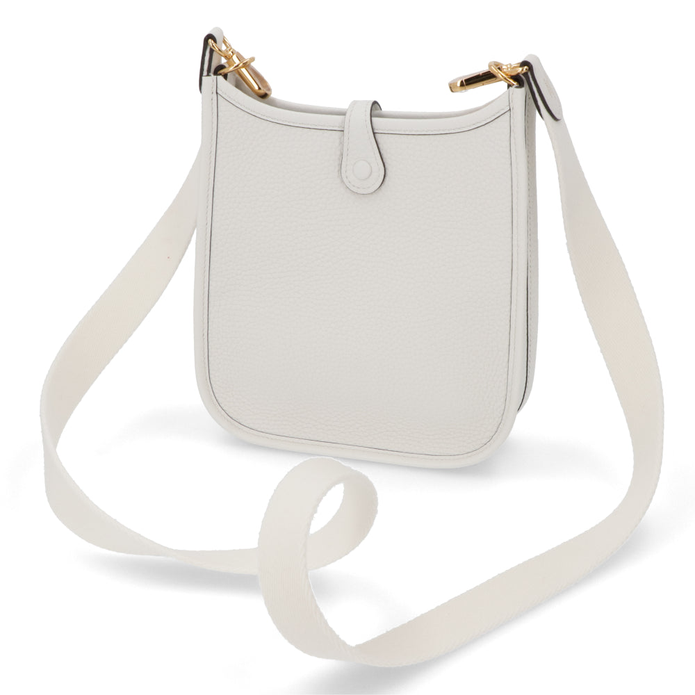 HERMES エヴリンTPM ニューホワイト ゴールド金具