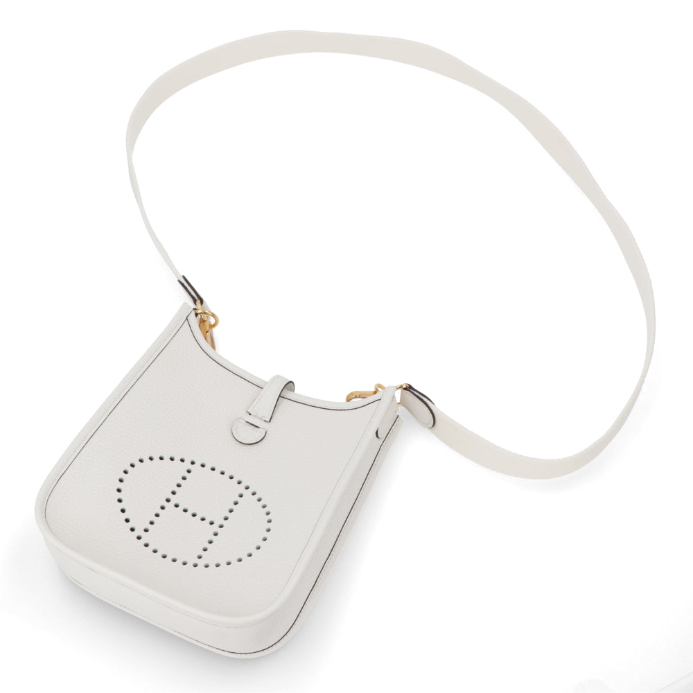 HERMES エヴリンTPM ニューホワイト ゴールド金具