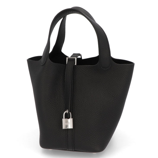 HERMES ピコタンロックPM ブラック シルバー金具