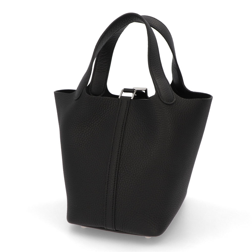 HERMES ピコタンロックPM ブラック シルバー金具