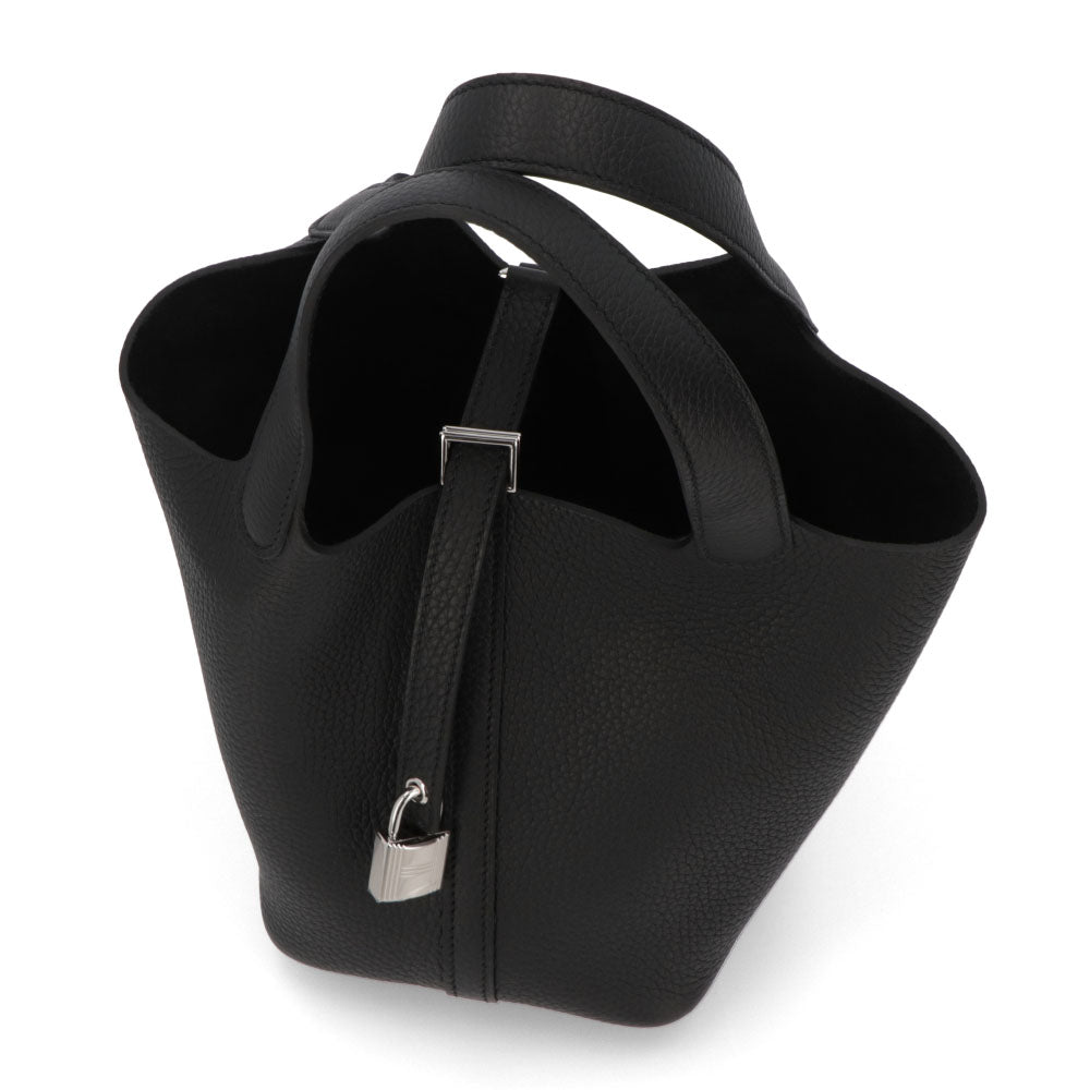 HERMES ピコタンロックPM ブラック シルバー金具