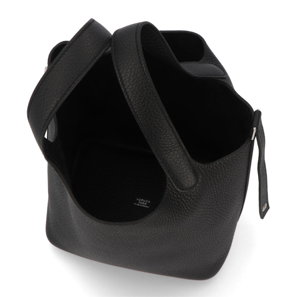 HERMES ピコタンロックPM ブラック シルバー金具