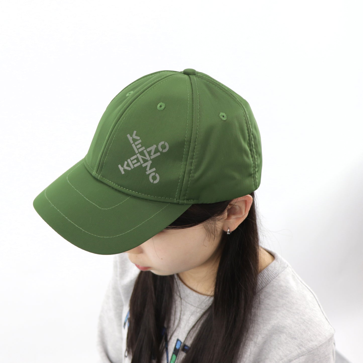 ケンゾー キャップ FA65AC221F21 グリーン ロゴ