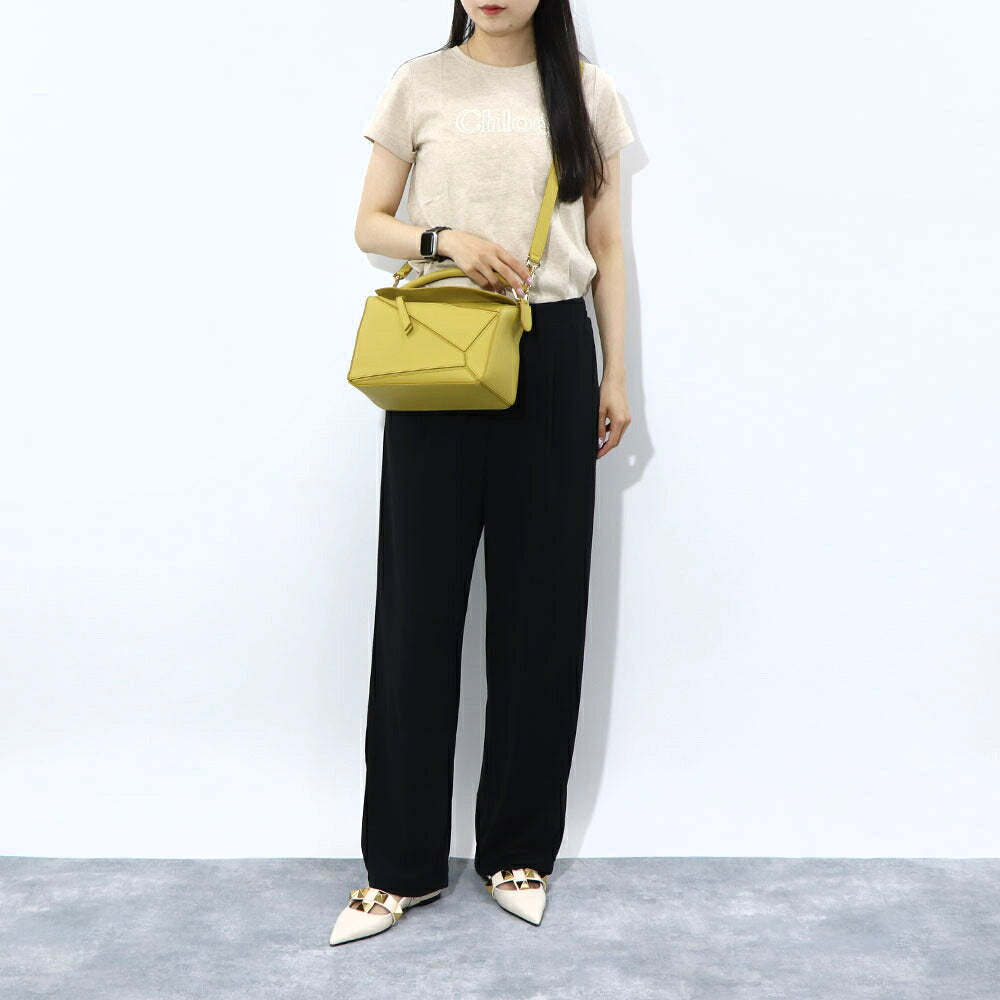 ロエベ LOEWE バッグ ショルダーバッグ レディース パズル スモール PUZZLE SMALL イエロー系 レザー ロゴ アナグラム ハンドバッグ 2Way 鞄 ゴールド金具 32230S21