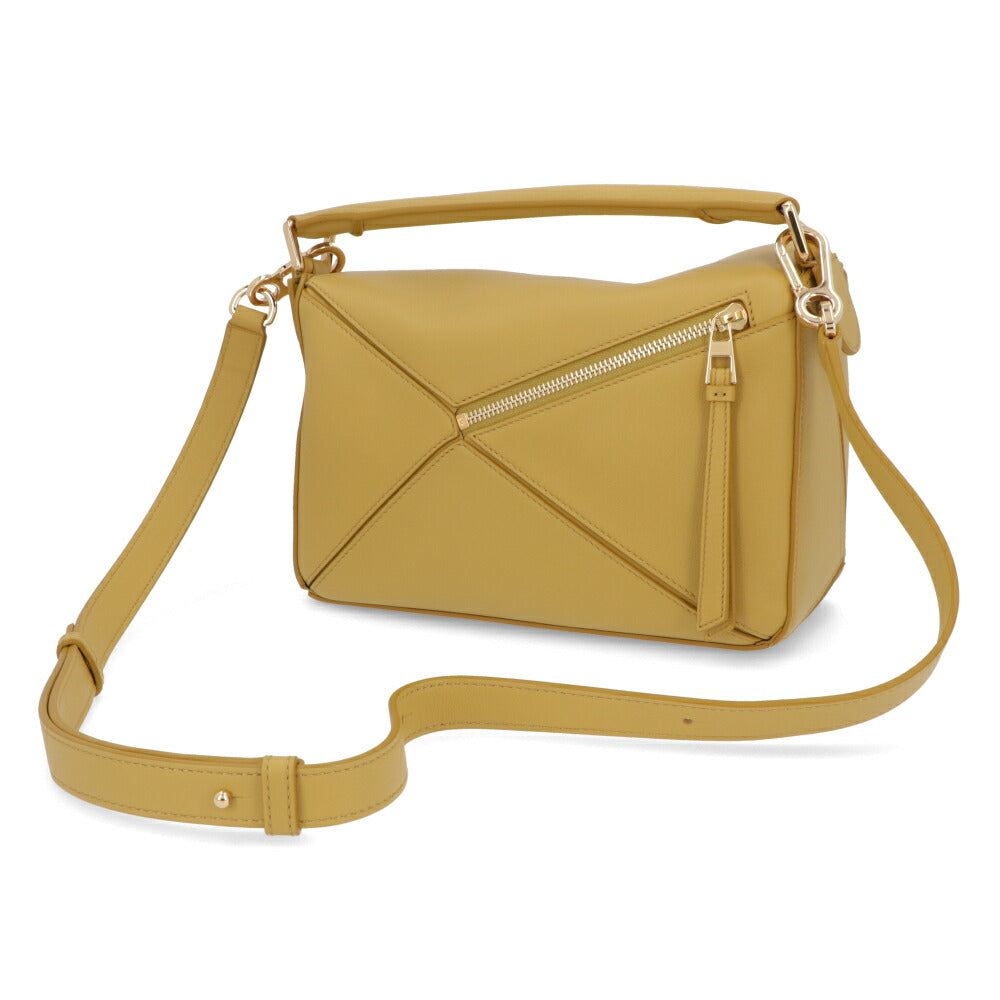 ロエベ LOEWE バッグ ショルダーバッグ レディース パズル スモール PUZZLE SMALL イエロー系 レザー ロゴ アナグラム ハンドバッグ 2Way 鞄 ゴールド金具 32230S21