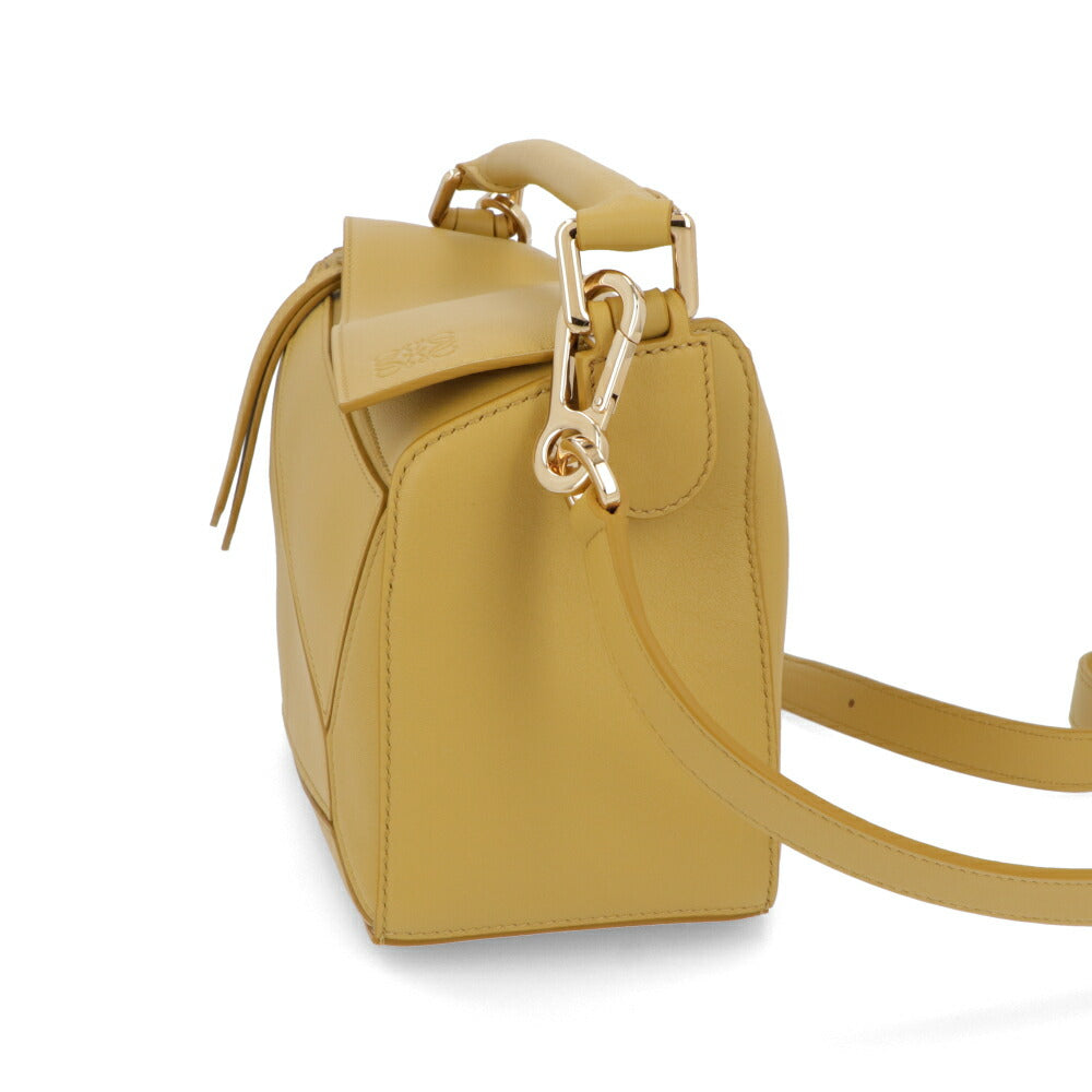 ロエベ LOEWE バッグ ショルダーバッグ レディース パズル スモール PUZZLE SMALL イエロー系 レザー ロゴ アナグラム ハンドバッグ 2Way 鞄 ゴールド金具 32230S21