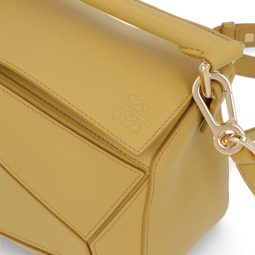 ロエベ LOEWE バッグ ショルダーバッグ レディース パズル スモール PUZZLE SMALL イエロー系 レザー ロゴ アナグラム ハンドバッグ 2Way 鞄 ゴールド金具 32230S21