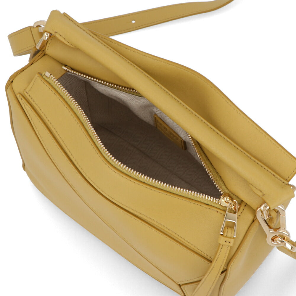 ロエベ LOEWE バッグ ショルダーバッグ レディース パズル スモール PUZZLE SMALL イエロー系 レザー ロゴ アナグラム ハンドバッグ 2Way 鞄 ゴールド金具 32230S21