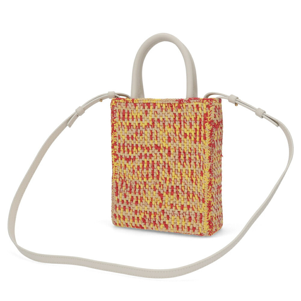ロエベ LOEWE バッグ ショルダーバッグ レディース スタンダード A5 トート レッド×イエロー ビスコース ラフィア マルチカラー ハンドバッグ トートバッグ 2Way A563S30X10