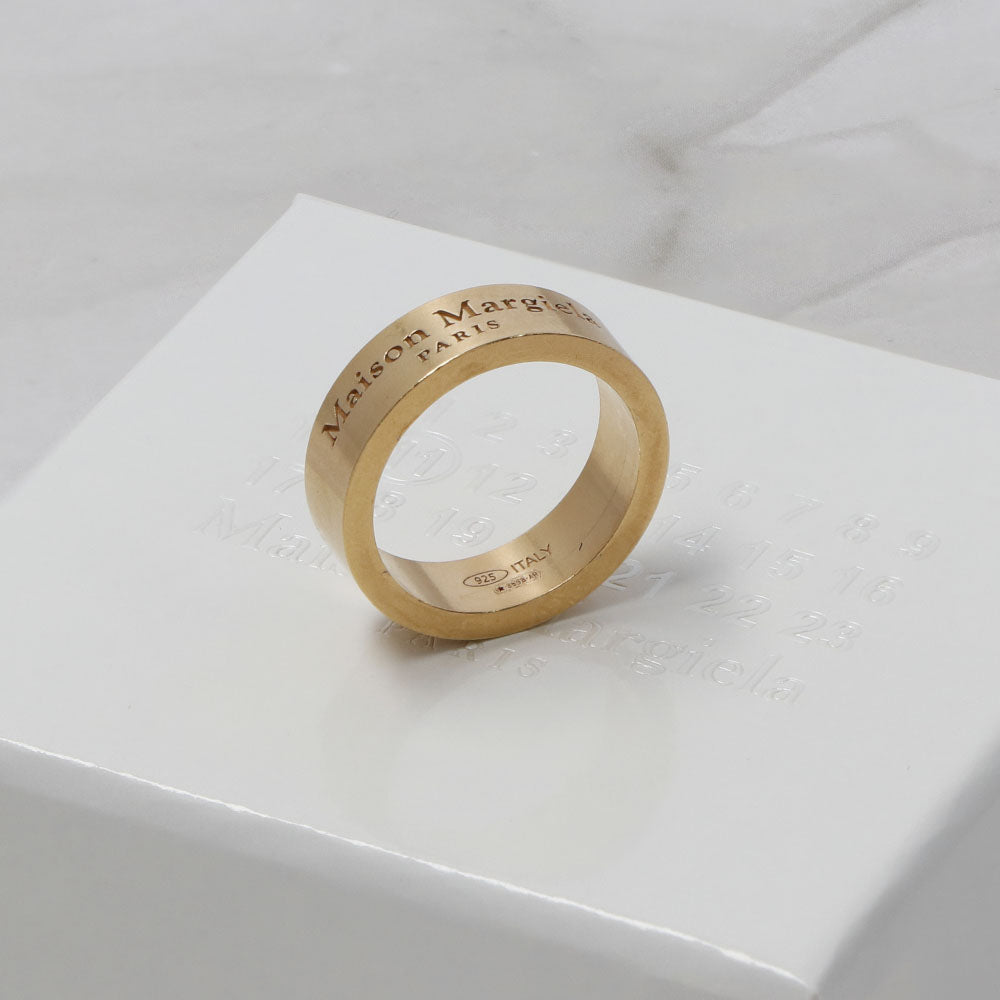 メゾン マルジェラ Maison Margiela 指輪・リング SM1UQ0081 SV0158 950 ゴールド メンズ レディース ロゴリング