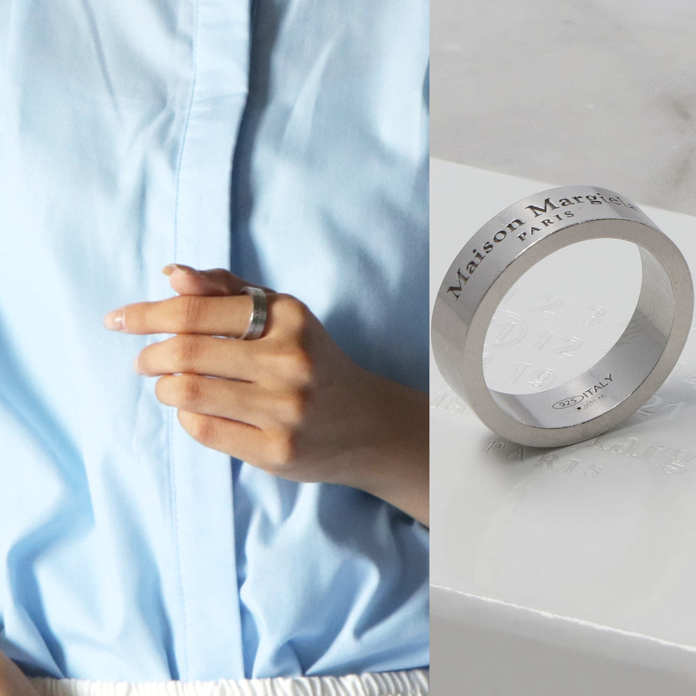 メゾン マルジェラ Maison Margiela 指輪・リング SM1UQ0081 SV0158 951 シルバー メンズ レディース ロゴリング