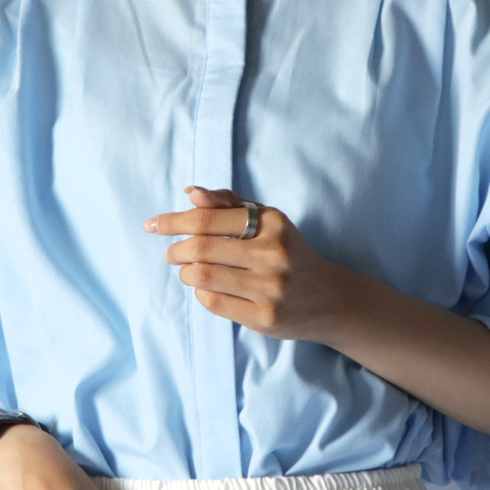 Maison Margiela ロゴリング シルバー925 ミディアム幅