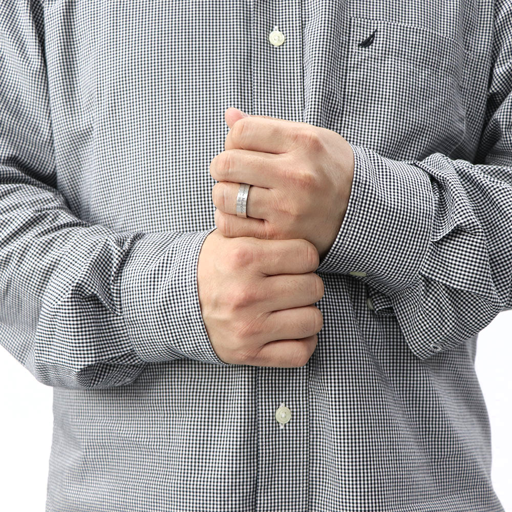 Maison Margiela ロゴリング シルバー925 ミディアム幅