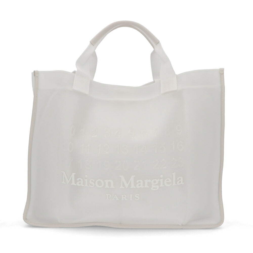Maison Margiela トートバッグ ホワイト ナンバーロゴ