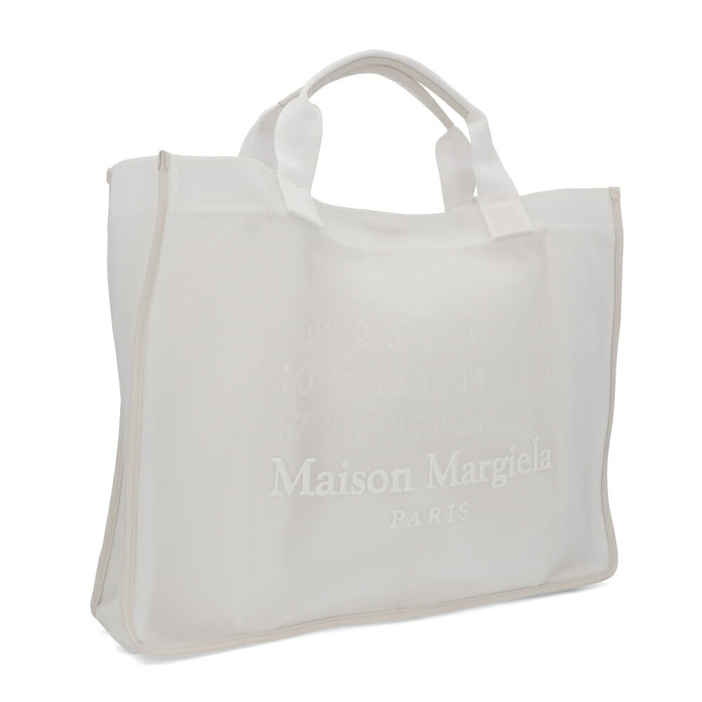 Maison Margiela トートバッグ ホワイト ナンバーロゴ