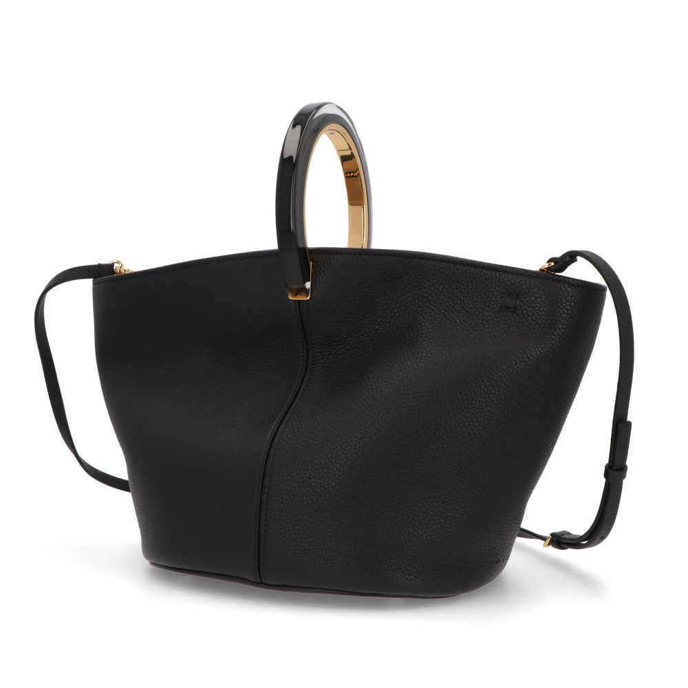 マルニ MARNI バッグ ショルダーバッグ レディース PANNIER HAND BAG ブラック カーフスキン 2Way ハンドバッグ クロスボディバッグ ロゴ ゴールド金具 SCMP0067U0 LV688 Z2N99