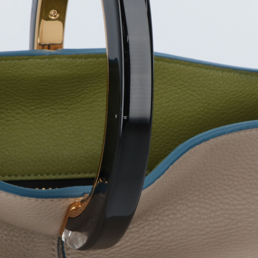 マルニ MARNI バッグ ショルダーバッグ レディース PANNIER HAND BAG ベージュ カーフスキン 2Way ハンドバッグ クロスボディバッグ ロゴ ゴールド金具 SCMP0067U0 LV688 Z2O15