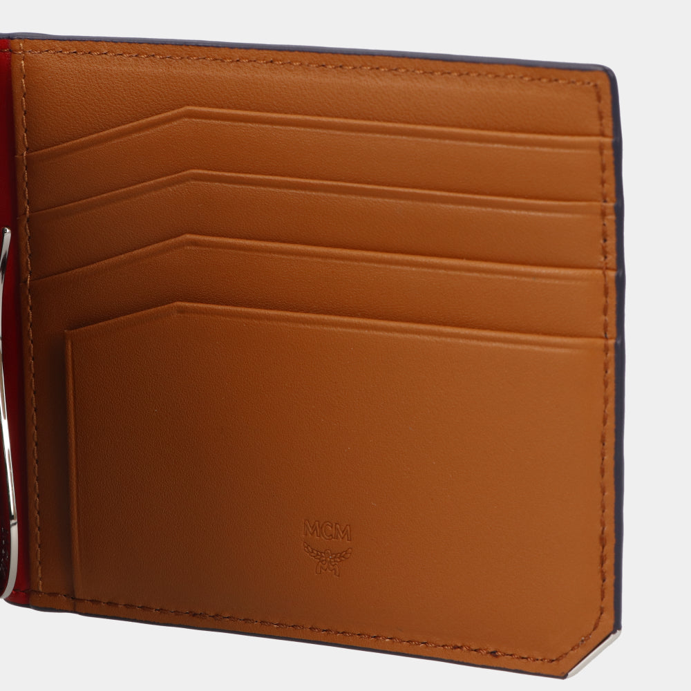 エムシーエム MCM MXC8ALL45 VY カードケース/マネークリップ ネイビー メンズ 新品