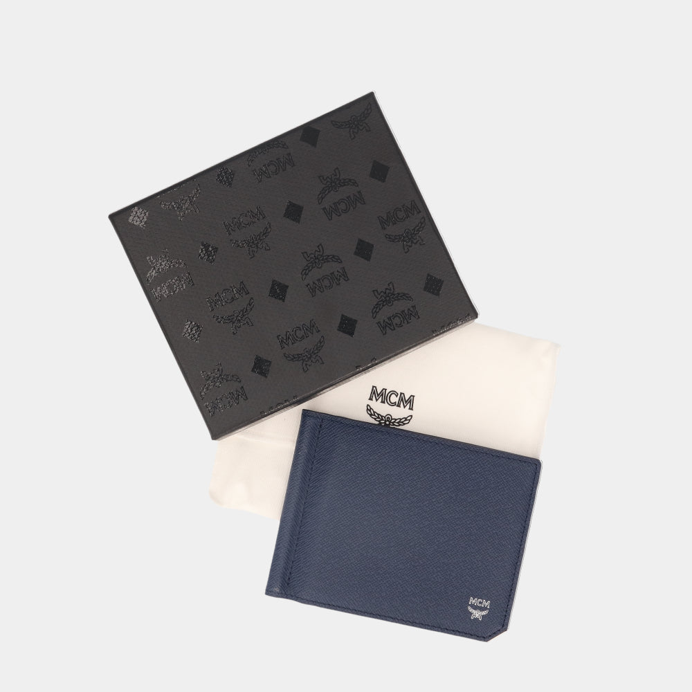 エムシーエム MCM MXC8ALL45 VY カードケース/マネークリップ ネイビー メンズ 新品