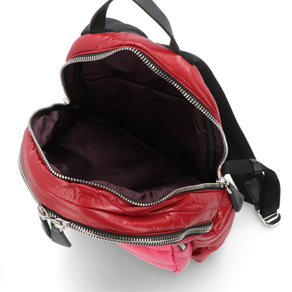 MONCLER バックパック KILIA MM レッド×ピンク ナイロン