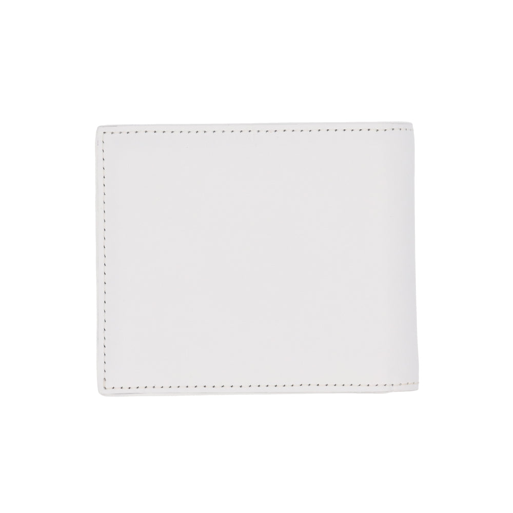 メゾン キツネ 二つ折り財布 ホワイト ロゴ ユニセックス