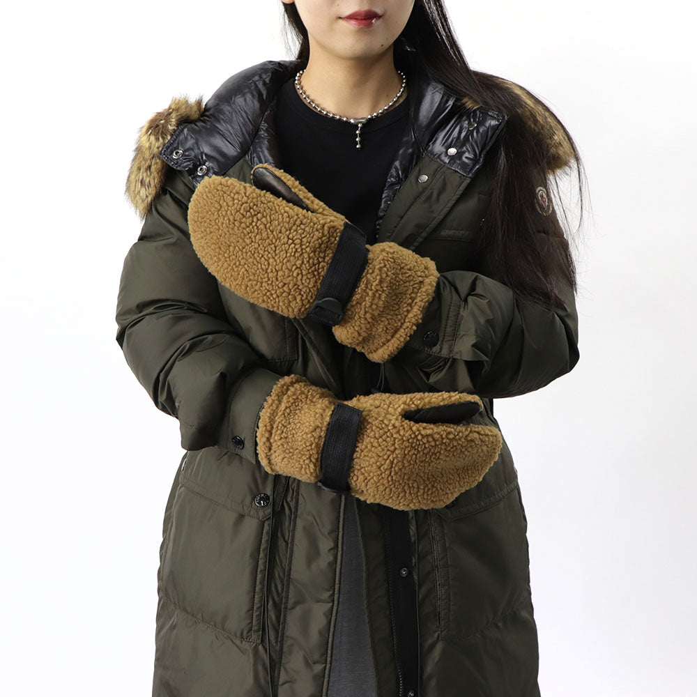 メゾン キツネ MAISON KITSUNE 手袋 ミトン ボア