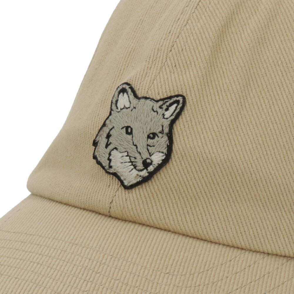 MAISON KITSUNE 帽子 キャップ ユニセックス  ベージュ フォックスパッチ