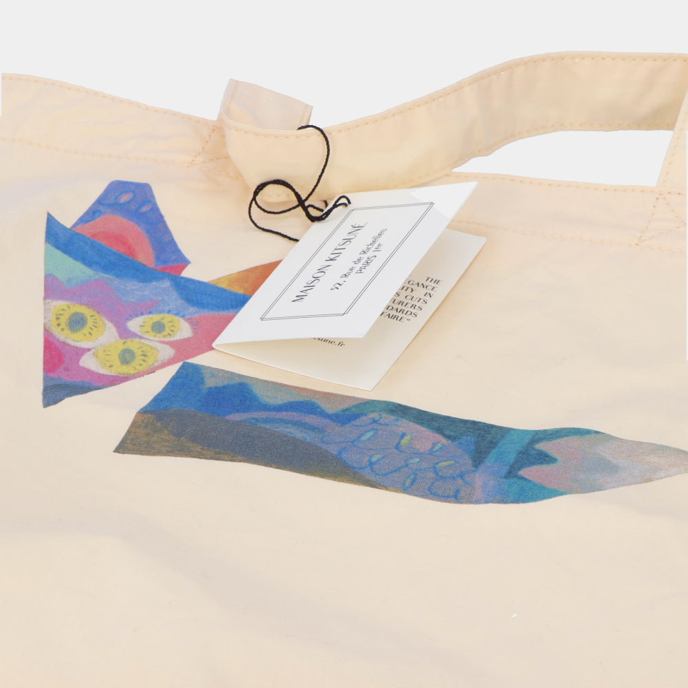 メゾン キツネ SPKNU05000 トートバッグ オレンジ系