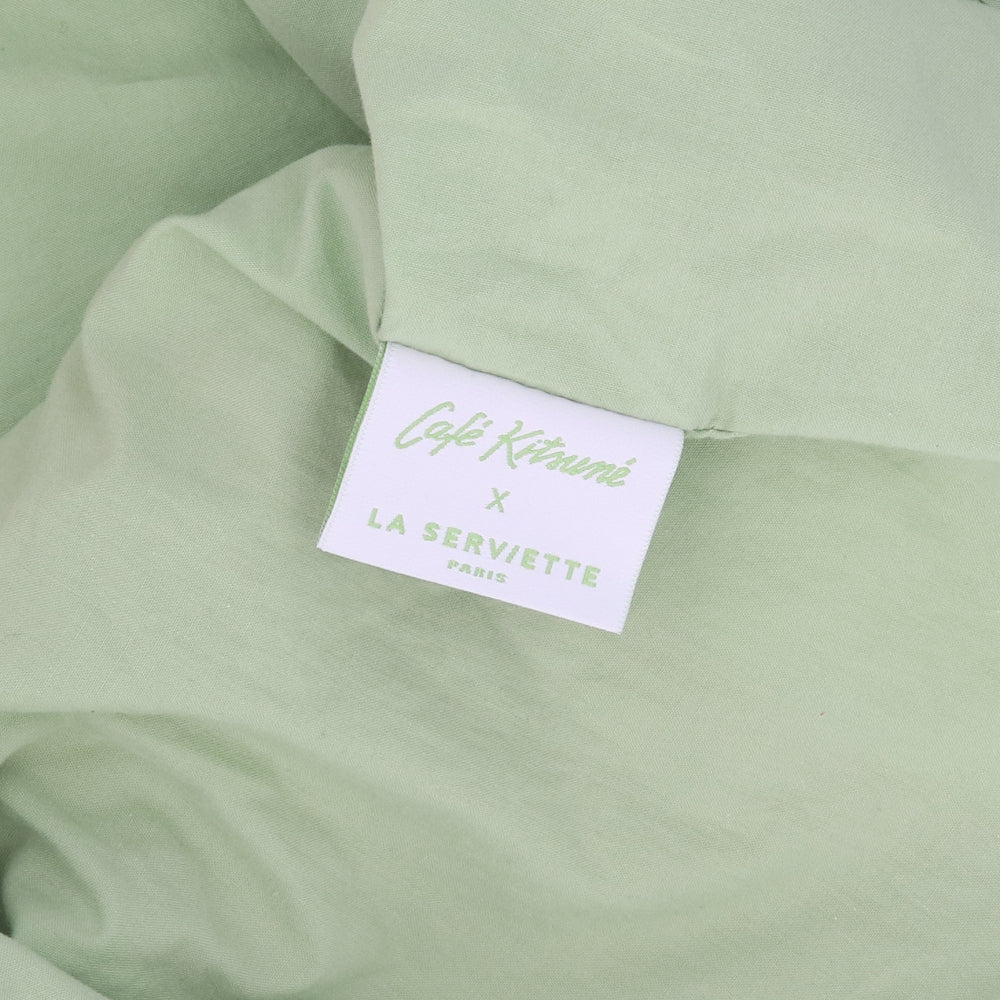 MAISON KITSUNE トートバッグ CKU08802 P850 オレンジ×ホワイト