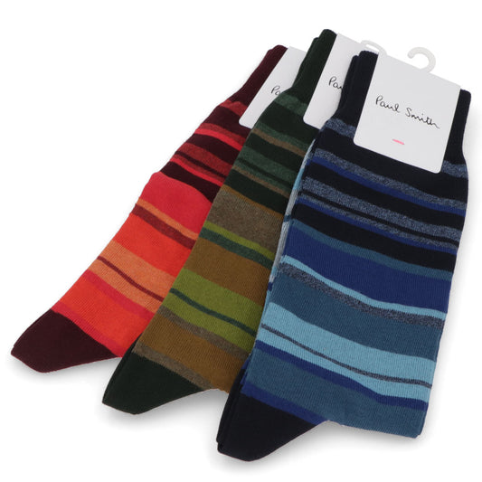 Paul Smith 靴下 SOCK AMIN STRIPE ストライプ柄