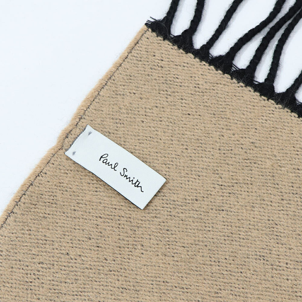 ポール スミス Paul Smith マフラー・ストール・スカーフ マフラー ユニセックス SCARF LOGO JACQUARD カーキ×ピンク グレー×ベージュ ウール アクリル ウール混紡 ロゴ カーキ ピンク グレー フリンジ M1A-150C-L550