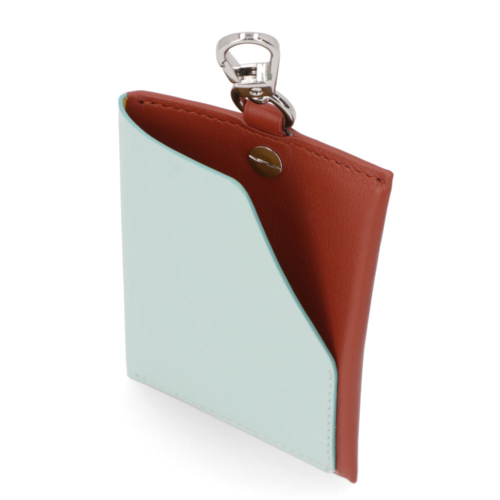 ポール スミス Paul Smith 雑貨 カードケース・名刺入れ メンズ WALLET LUGGAGE TAG ブラウン×ライトブルー レザー ロゴ マルチカラー カードホルダー M1A-7721-LDECOR