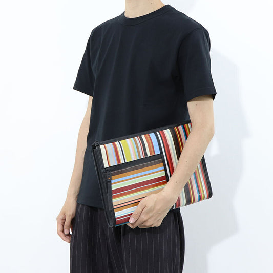 Paul Smith クラッチバッグ DOC CASE SIG STRIPE