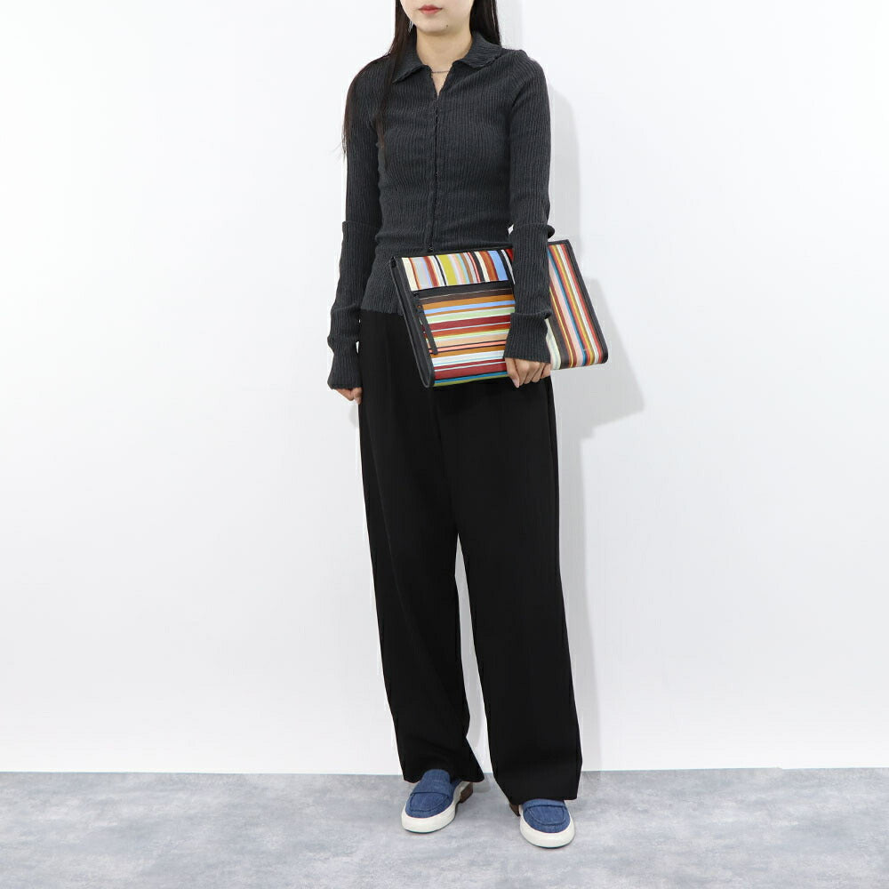 Paul Smith クラッチバッグ DOC CASE SIG STRIPE