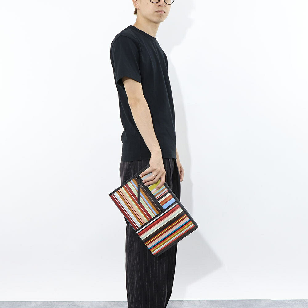 Paul Smith クラッチバッグ DOC CASE SIG STRIPE