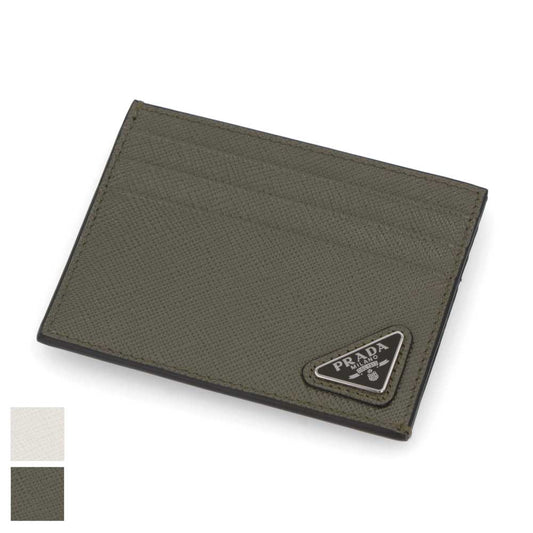 PRADA カードケース サフィアーノ トライアングル プレート