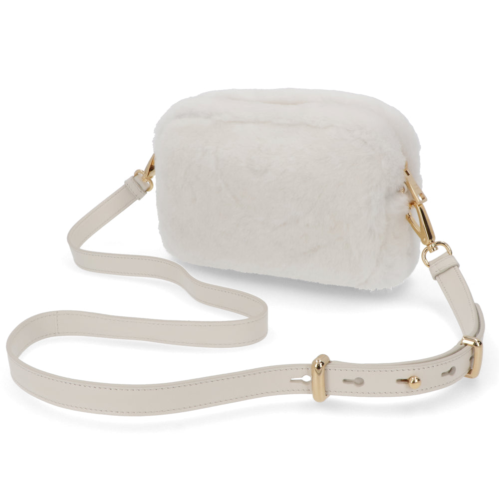 プラダ PRADA バッグ ショルダーバッグ レディース ホワイト レザー ロゴ 2Way ポーチ ゴールド金具