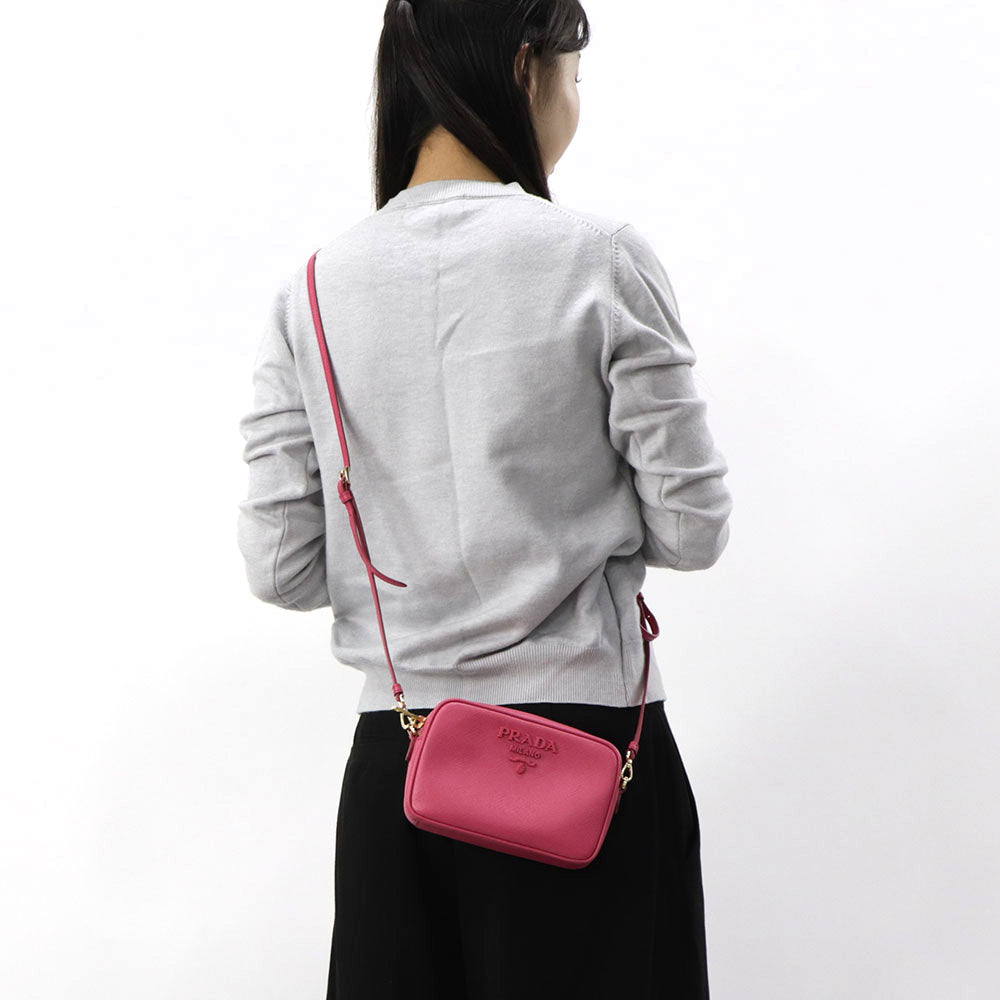 PRADA ショルダーバッグ ピンク サフィアーノレザー