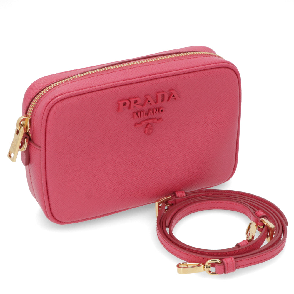 PRADA ショルダーバッグ ピンク サフィアーノレザー