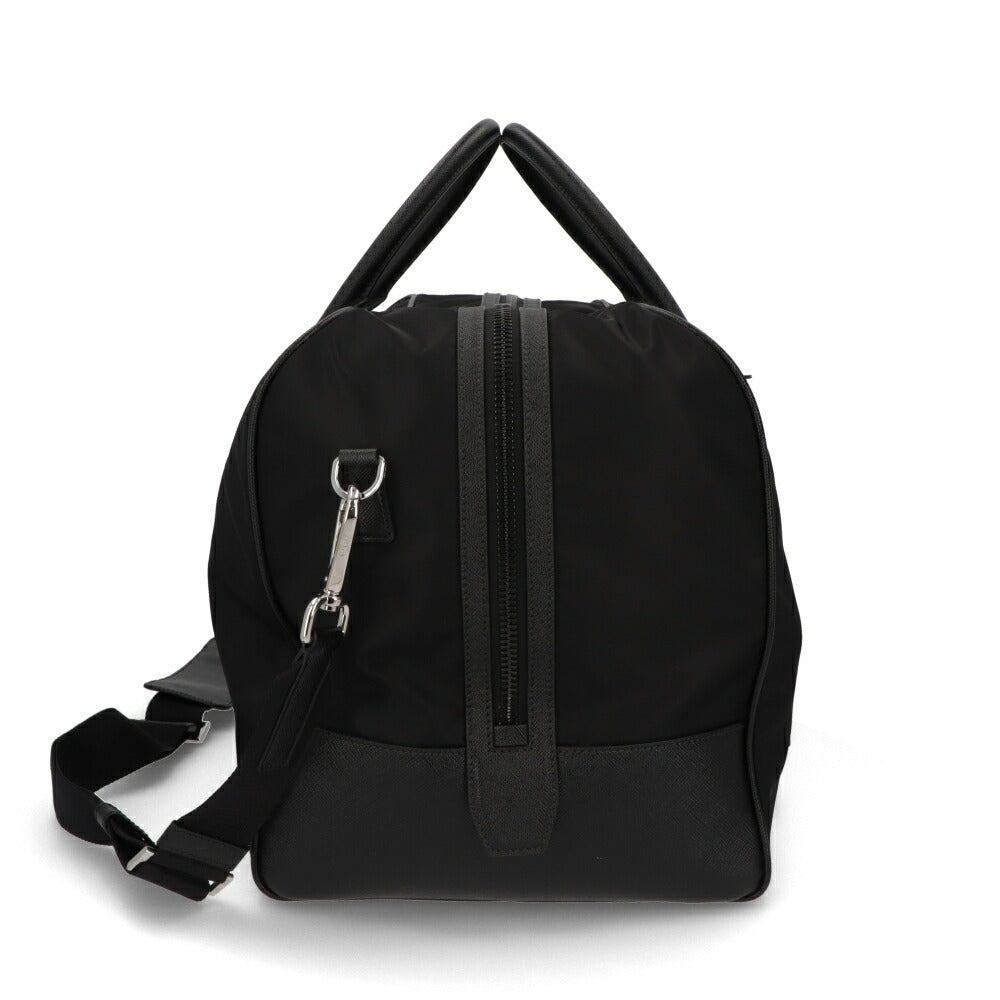 PRADA ボストンバッグ TESSUTO+SAFFIANO トライアングル