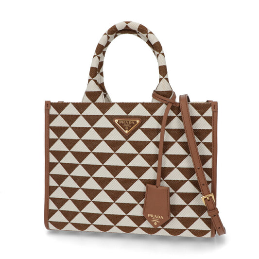 PRADA ショルダーバッグ ジャガード織り レザー