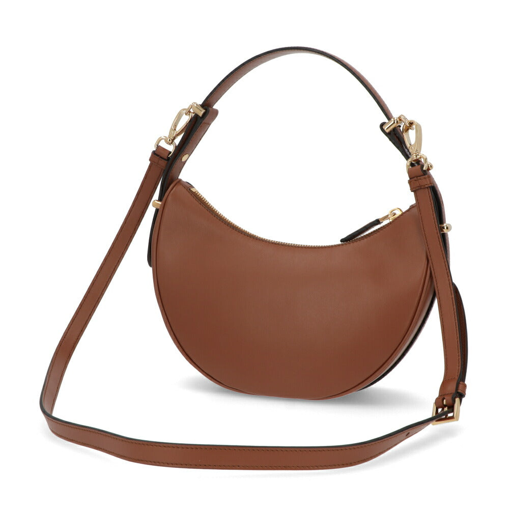 PRADA ショルダーバッグ レザー 三日月バッグ ロゴ