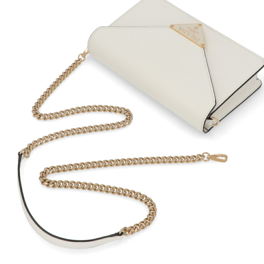 PRADA ショルダーバッグ サフィアーノレザー トライアングルロゴ