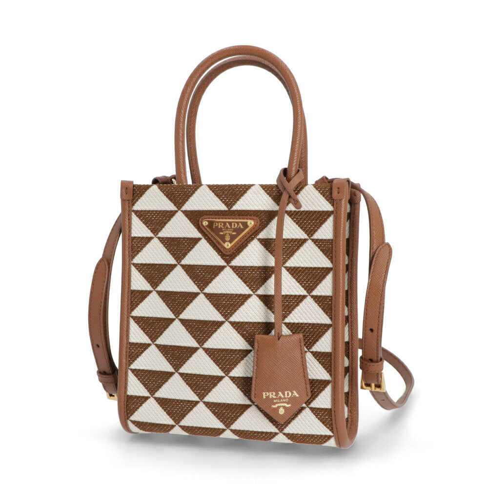 PRADA ショルダーバッグ ジャカード織り レザー
