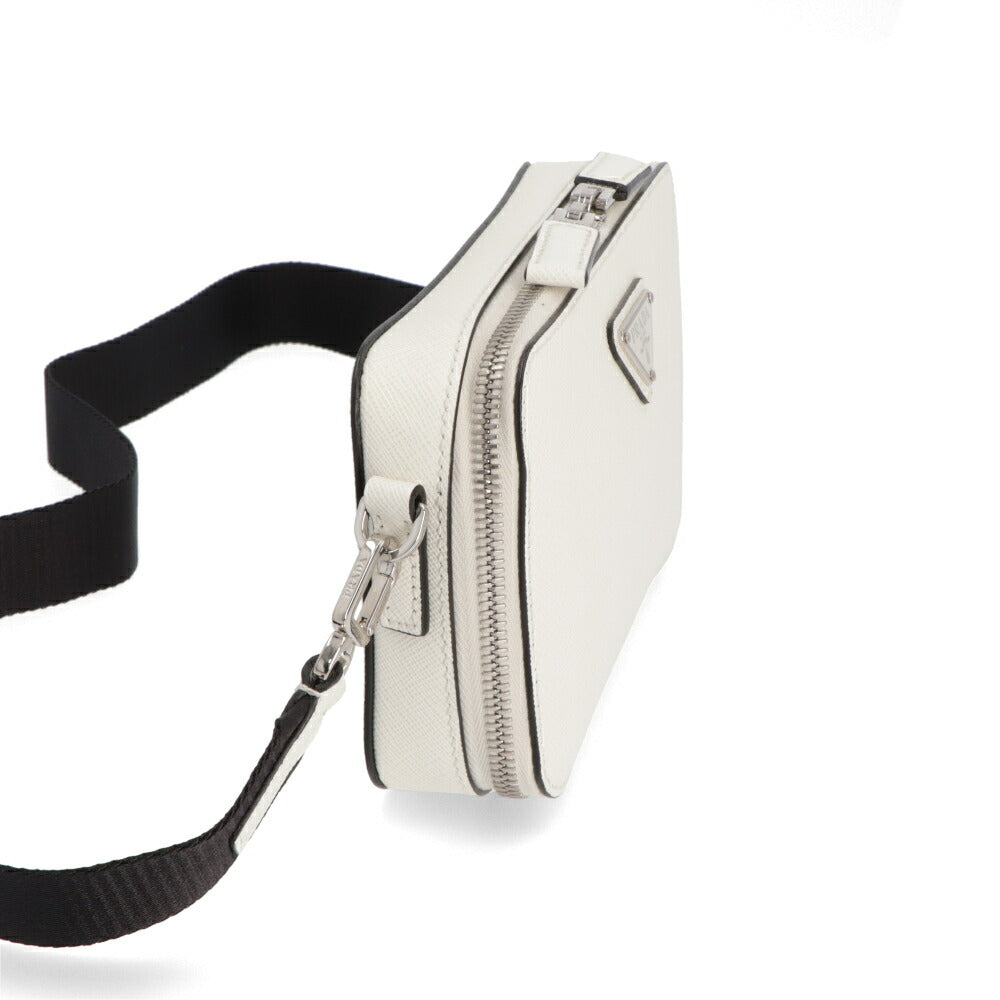 PRADA ショルダーバッグ ホワイト サフィアーノ