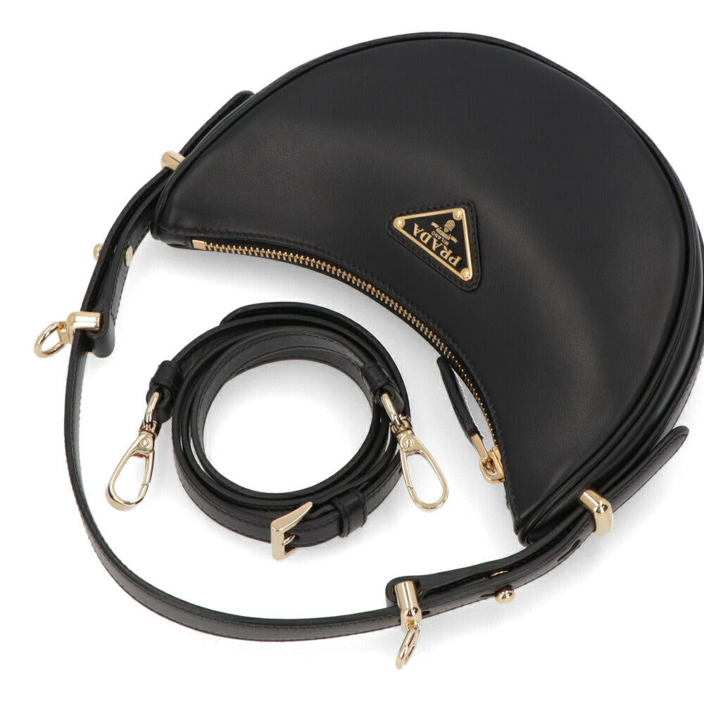 PRADA ショルダーバッグ 三日月バッグ トライアングルロゴ
