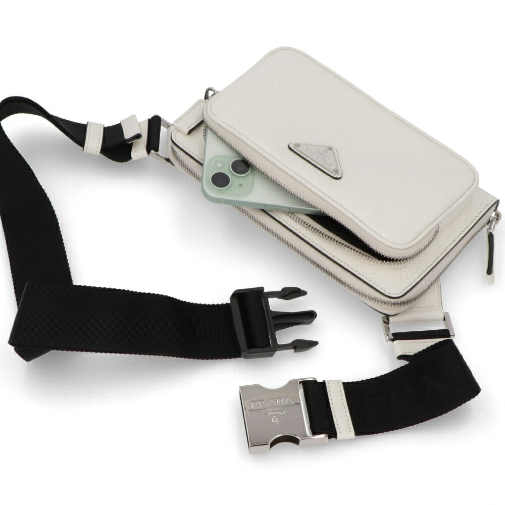 PRADA ショルダーバッグ サフィアーノ トライアングルロゴ