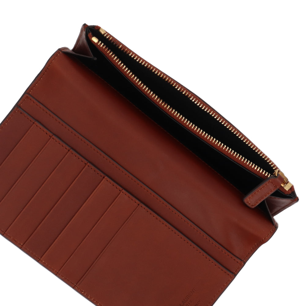 SAINT LAURENT 二つ折り長財布 モノグラム コンチネンタル