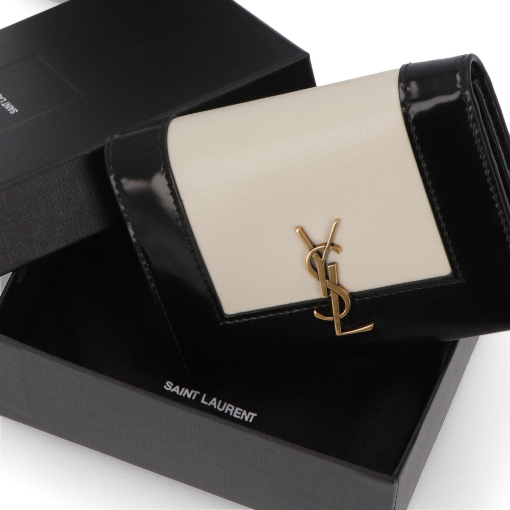 SAINT LAURENT カサンドラ カードケース バイカラー